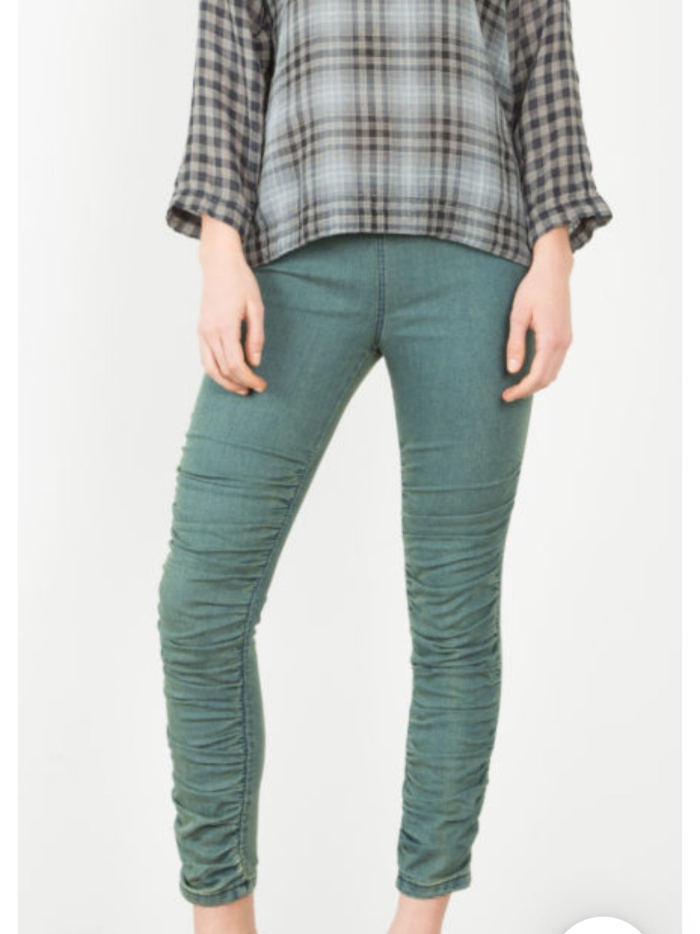 Prairie Underground Glove Ruched Leggings Teal